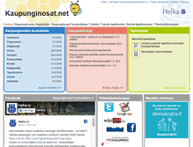 Tablet Screenshot of kaupunginosat.net